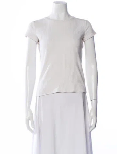 Pre-owned Helmut Lang Crew Neck Short Sleeve T-shirt In White