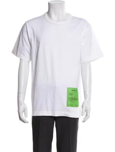 Pre-owned Helmut Lang Crew Neck Short Sleeve T-shirt In White