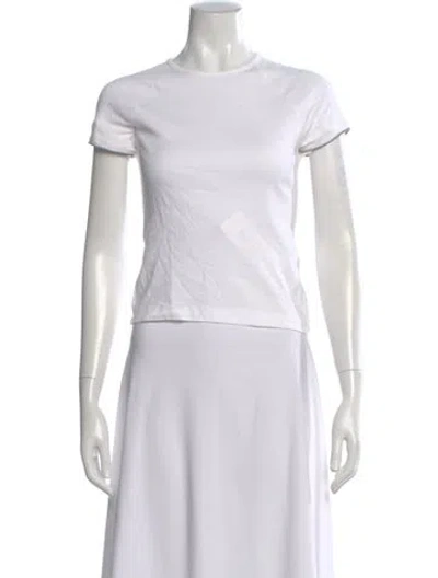 Pre-owned Helmut Lang Crew Neck Short Sleeve T-shirt In White