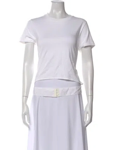 Pre-owned Helmut Lang Crew Neck Short Sleeve T-shirt In White