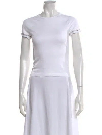 Pre-owned Helmut Lang Crew Neck Short Sleeve T-shirt In White