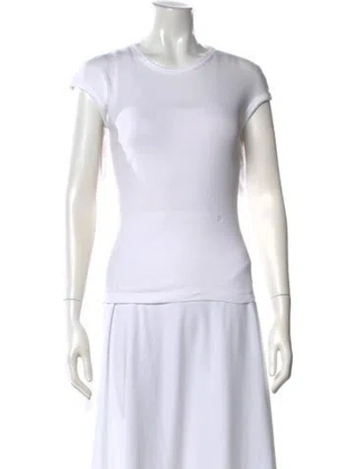 Pre-owned Helmut Lang Crew Neck Short Sleeve T-shirt In White