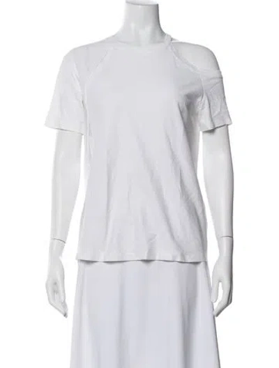 Pre-owned Helmut Lang Crew Neck Short Sleeve T-shirt In White