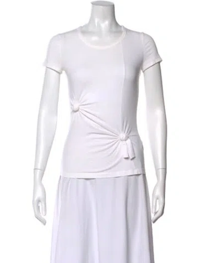 Pre-owned Helmut Lang Crew Neck Short Sleeve T-shirt In White