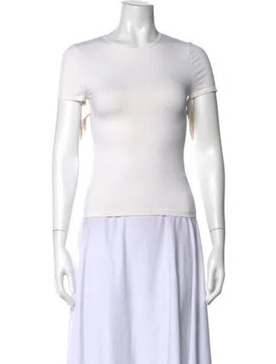 Pre-owned Helmut Lang Crew Neck Short Sleeve T-shirt In White