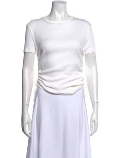 Pre-owned Helmut Lang Crew Neck Short Sleeve T-shirt In White