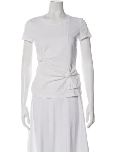 Pre-owned Helmut Lang Crew Neck Short Sleeve T-shirt In White