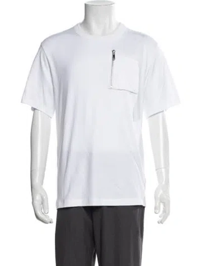 Pre-owned Helmut Lang Crew Neck Short Sleeve T-shirt In White