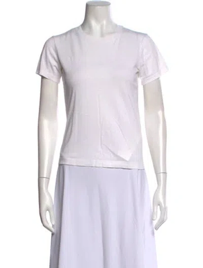Pre-owned Helmut Lang Crew Neck Short Sleeve T-shirt In White