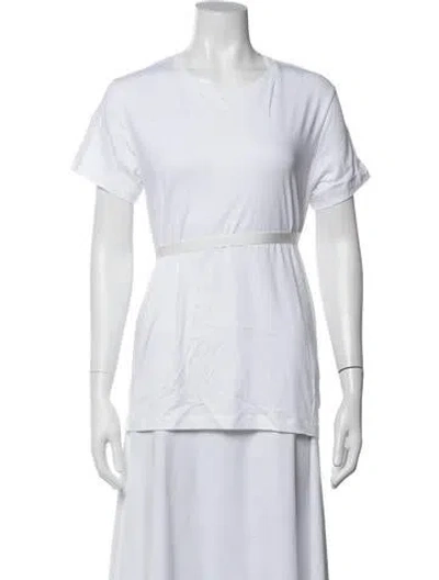 Pre-owned Helmut Lang Crew Neck Short Sleeve T-shirt In White