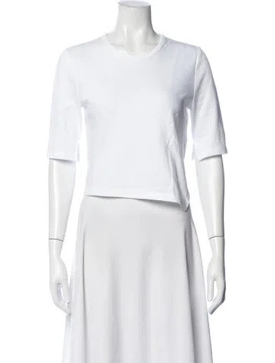 Pre-owned Helmut Lang Crew Neck Short Sleeve T-shirt In White