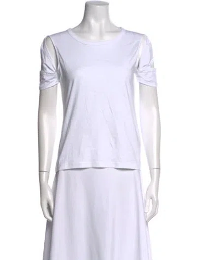 Pre-owned Helmut Lang Crew Neck Short Sleeve T-shirt In White