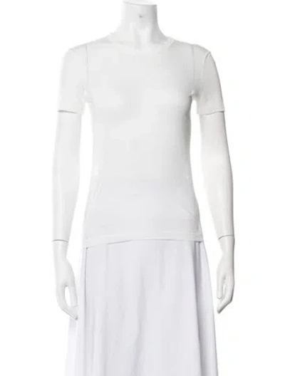 Pre-owned Helmut Lang Crew Neck Short Sleeve T-shirt In White