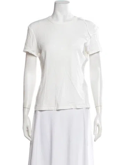Pre-owned Helmut Lang Crew Neck Short Sleeve T-shirt In White