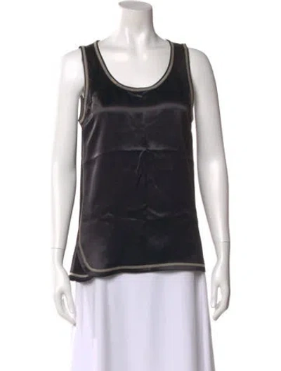 Pre-owned Helmut Lang Crew Neck Sleeveless Top In Black