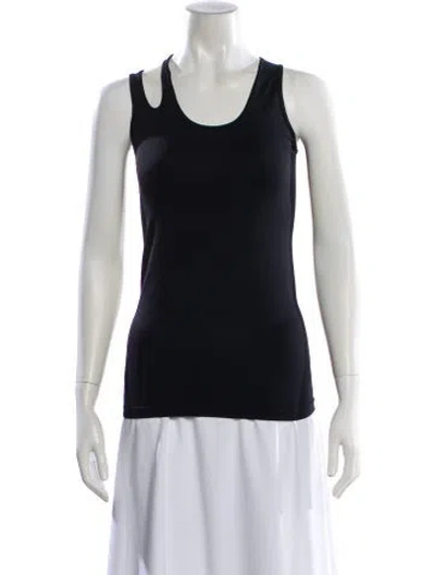 Pre-owned Helmut Lang Crew Neck Sleeveless Top In Black