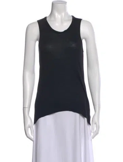 Pre-owned Helmut Lang Crew Neck Sleeveless Top In Black