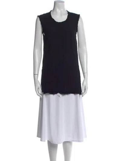 Pre-owned Helmut Lang Crew Neck Sleeveless Top In Black