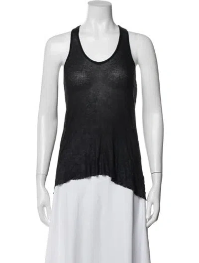 Pre-owned Helmut Lang Crew Neck Sleeveless Top In Black