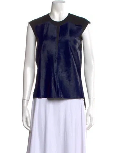 Pre-owned Helmut Lang Crew Neck Sleeveless Top In Black