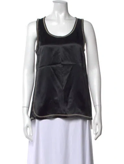 Pre-owned Helmut Lang Crew Neck Sleeveless Top In Black