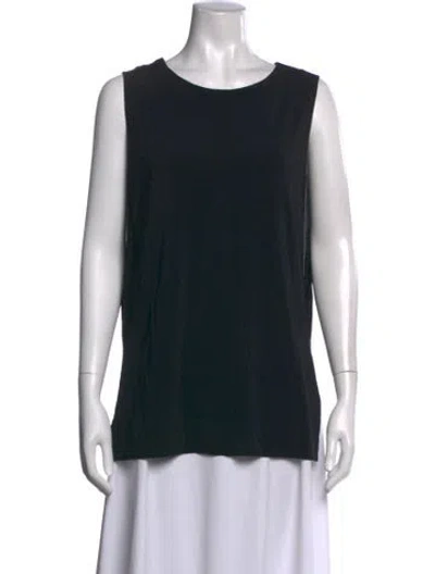 Pre-owned Helmut Lang Crew Neck Sleeveless Top In Black