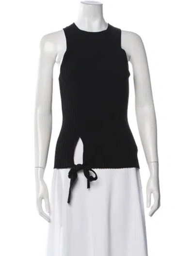 Pre-owned Helmut Lang Crew Neck Sleeveless Top In Black