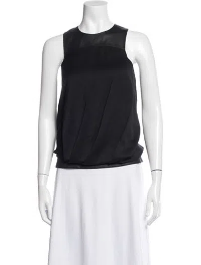Pre-owned Helmut Lang Crew Neck Sleeveless Top In Black