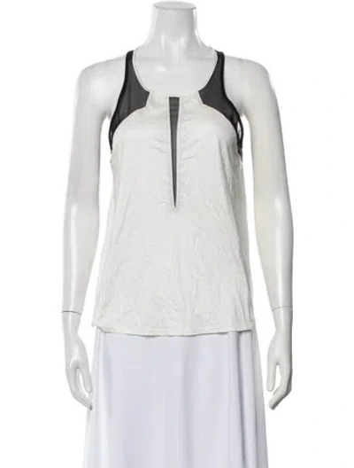 Pre-owned Helmut Lang Crew Neck Sleeveless Top In Black/neutrals