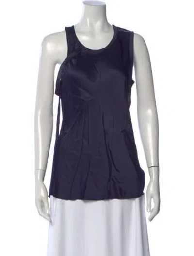 Pre-owned Helmut Lang Crew Neck Sleeveless Top In Blue