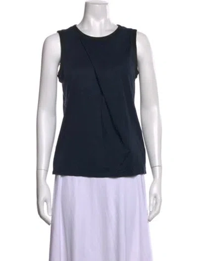 Pre-owned Helmut Lang Crew Neck Sleeveless Top In Blue
