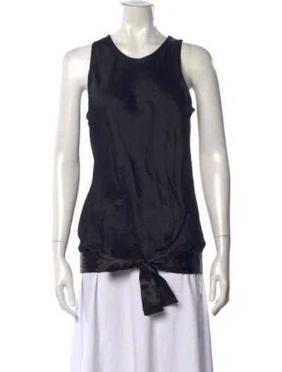 Pre-owned Helmut Lang Crew Neck Sleeveless Top In Blue