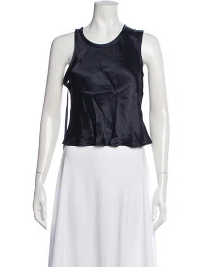 Pre-owned Helmut Lang Crew Neck Sleeveless Top In Blue