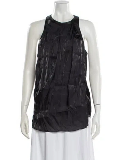 Pre-owned Helmut Lang Crew Neck Sleeveless Top In Gray