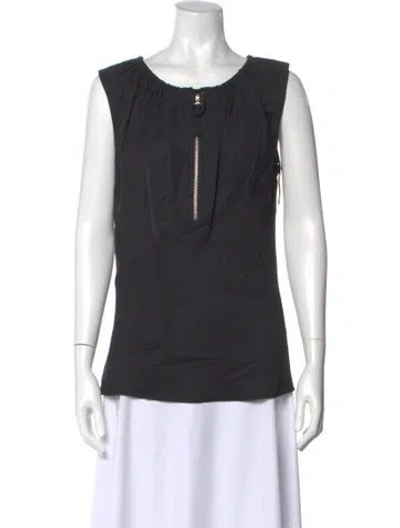 Pre-owned Helmut Lang Crew Neck Sleeveless Top In Gray