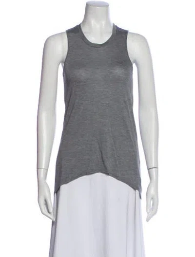 Pre-owned Helmut Lang Crew Neck Sleeveless Top In Gray