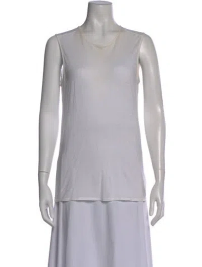 Pre-owned Helmut Lang Crew Neck Sleeveless Top In Gray