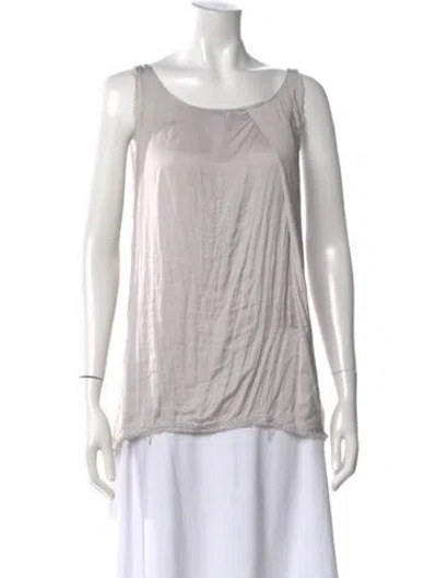 Pre-owned Helmut Lang Crew Neck Sleeveless Top In Gray