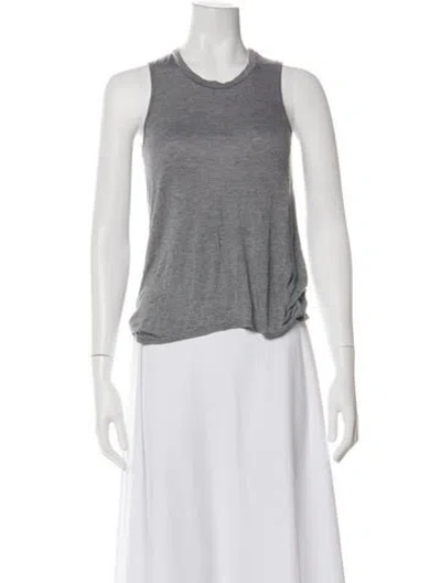 Pre-owned Helmut Lang Crew Neck Sleeveless Top In Gray