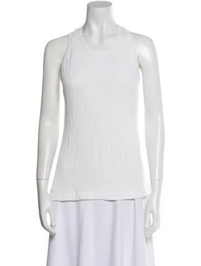 Pre-owned Helmut Lang Crew Neck Sleeveless Top In Neutral