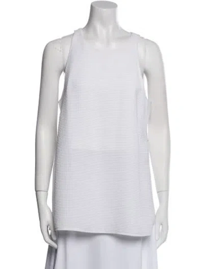 Pre-owned Helmut Lang Crew Neck Sleeveless Top In Neutral