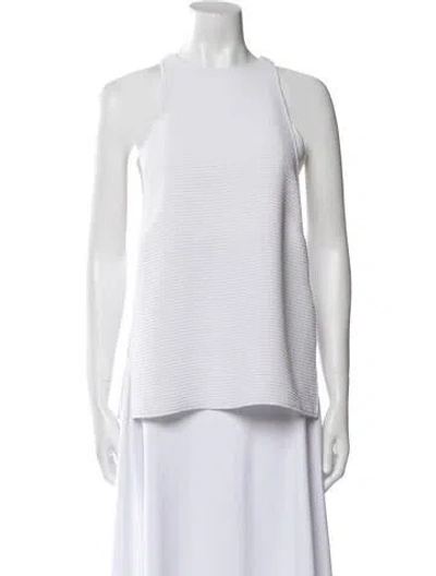 Pre-owned Helmut Lang Crew Neck Sleeveless Top In Neutral