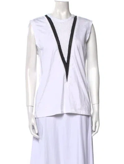 Pre-owned Helmut Lang Crew Neck Sleeveless Top In Neutral