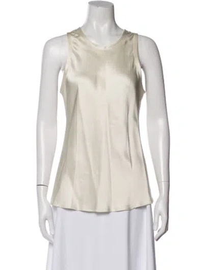 Pre-owned Helmut Lang Crew Neck Sleeveless Top In Neutral