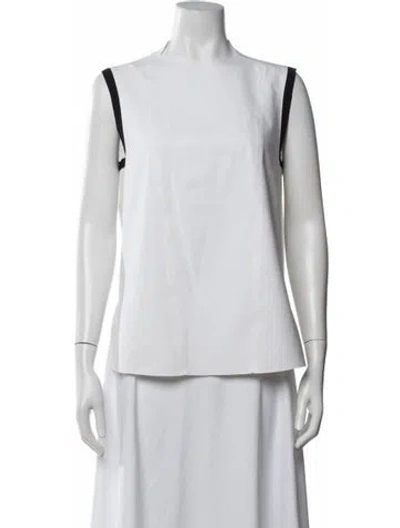 Pre-owned Helmut Lang Crew Neck Sleeveless Top In Neutrals
