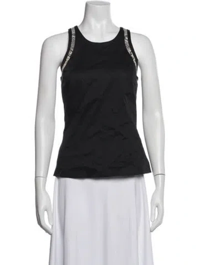 Pre-owned Helmut Lang Crew Neck Sleeveless Top W/ Tags In Black
