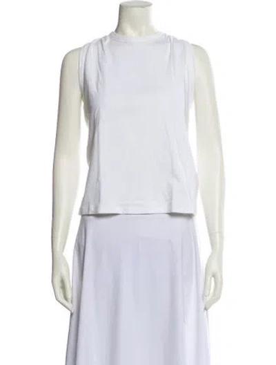 Pre-owned Helmut Lang Crew Neck Sleeveless Top W/ Tags In White