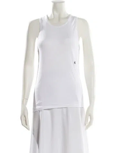 Pre-owned Helmut Lang Crew Neck Sleeveless Top In White