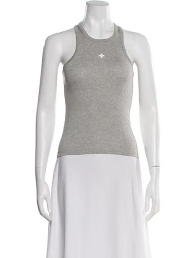 Pre-owned Helmut Lang Crew Neck Sleeveless Top In White