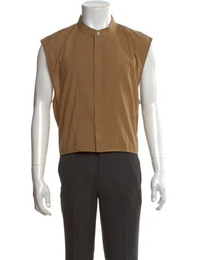 Pre-owned Helmut Lang Crew Neck Sleeveless T-shirt In Brown